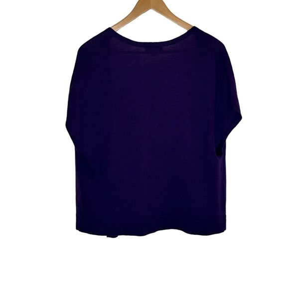 Coldwater Creek Women's Purple Open Front Cardigan Vest Topper Size Large - Picture 3 of 8